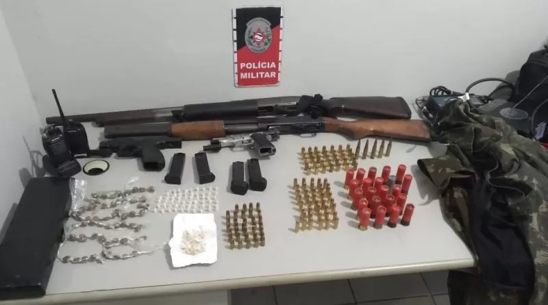 Polícia Militar frustra ataque de facção, apreende quatro armas e 160 munições em Bayeux