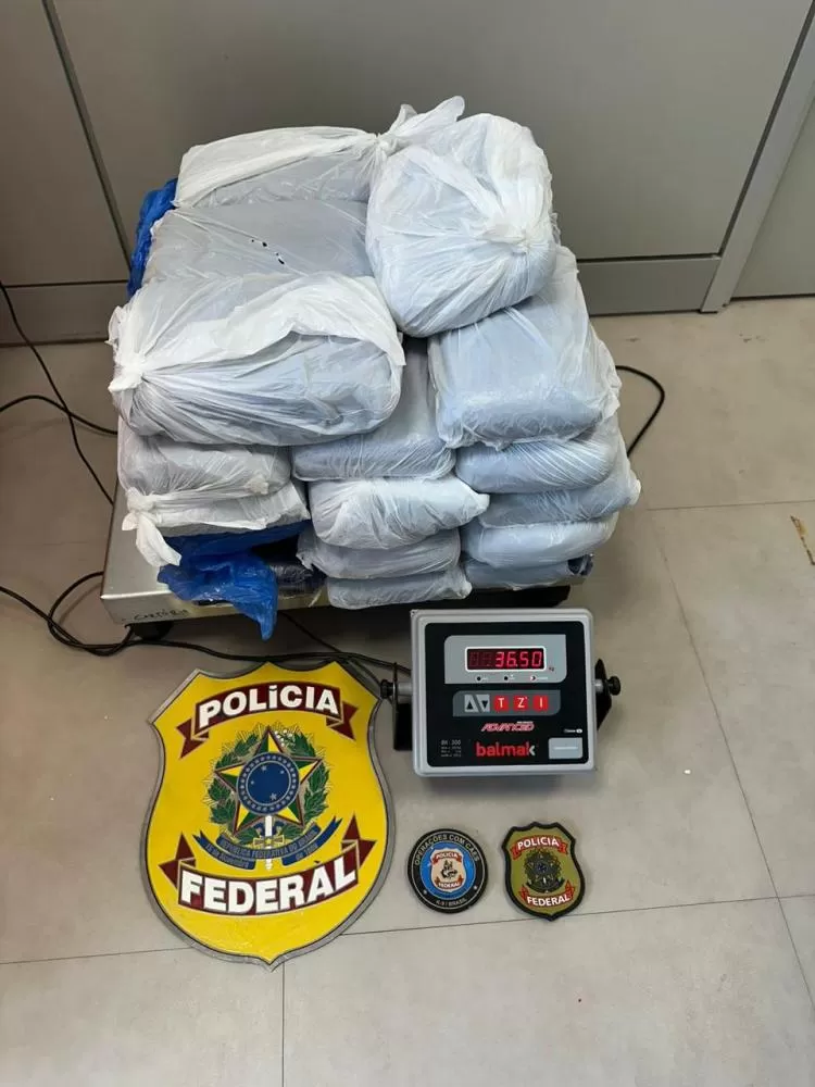 Mulher de 24 anos é presa pela PF com 36 kg de maconha no Aeroporto de João Pessoa