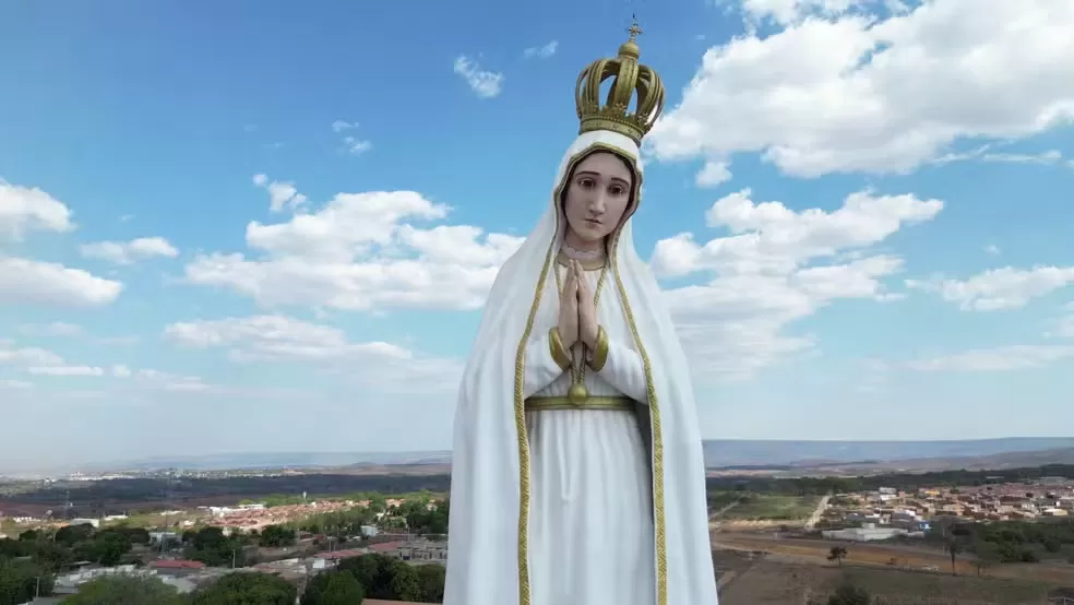 Com 54 metros, monumento a Nossa Senhora de Fátima será inaugurado no Crato