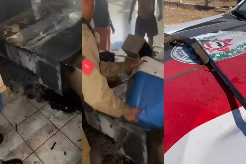 Polícia Militar controla incêndio, prende agressor e apreende arma de fogo neste domingo, em Catingueira 