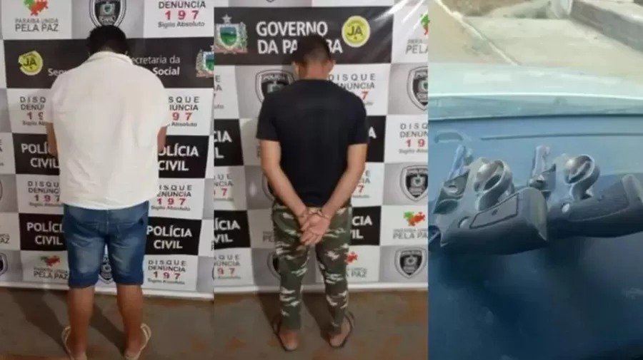 Polícia Civil prende dois homens ligados a facção criminosa durante Operação Game Over, no Sertão da Paraíba