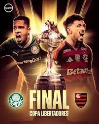 Conmebol define uniformes de Palmeiras e Flamengo para a final da Libertadores