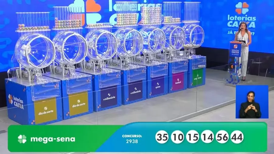 Ninguém acerta as seis dezenas da Mega-Sena 2938, e prêmio vai a R$ 67 milhões; veja números sorteados