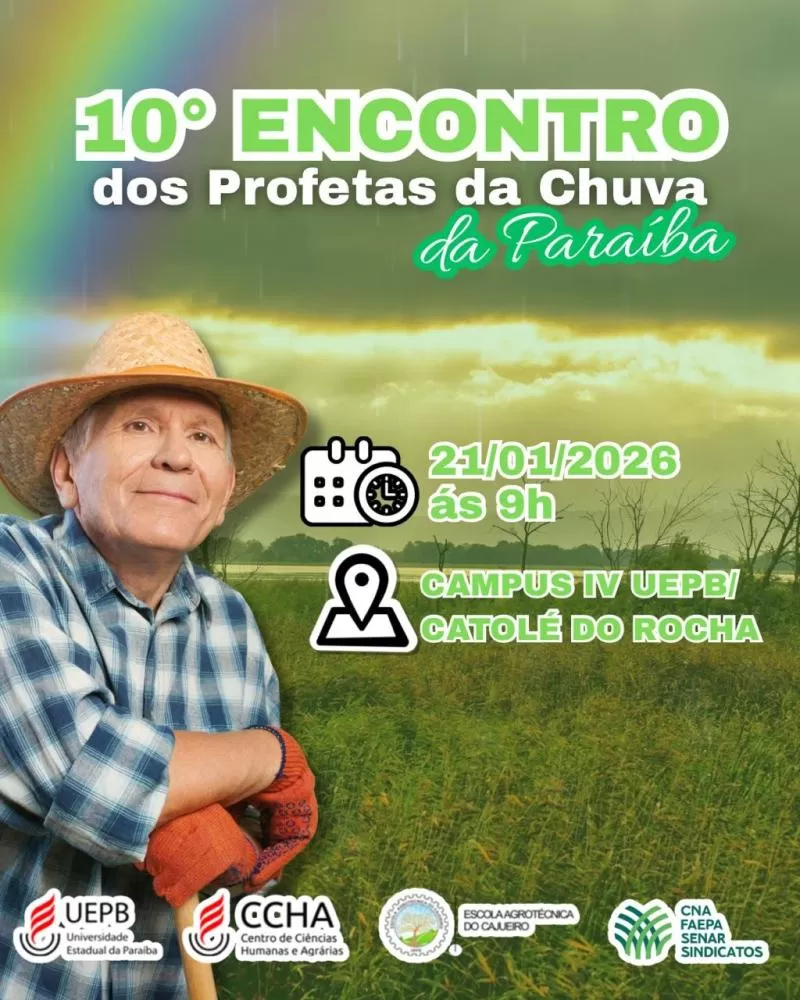 10º Encontro dos Profetas da Chuva da Paraíba ocorrerá no dia 21 de janeiro no Campus IV da UEPB, em Catolé do Rocha