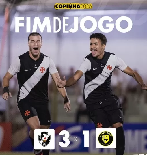 Vasco leva susto, deslancha no 2 tempo, e vira sobre I9-SP e avança na Copinha