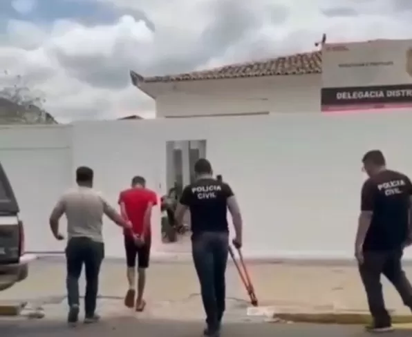 Policiais Civis cumprem mandado de prisão contra investigado de participar de um crime de roubo numa chácara em Pombal