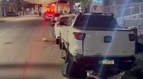 Filho de Queiroga se envolve em colisão e é contido até a chegada da polícia