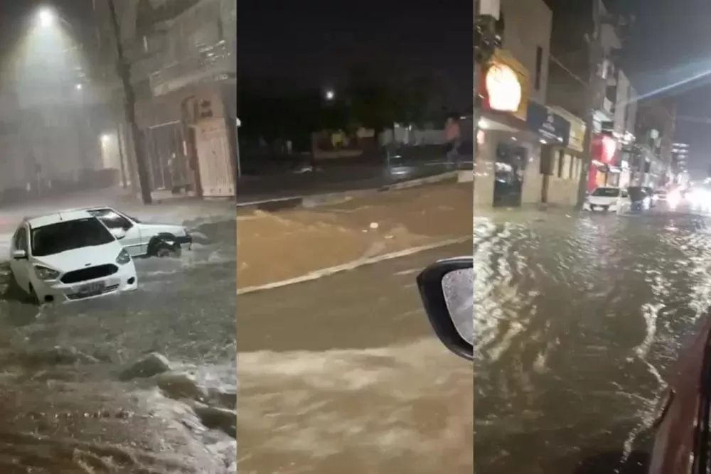 Patos registra forte precipitação nesta sexta-feira (27); diversas ruas ficam alagadas, e casas são invadidas pela água