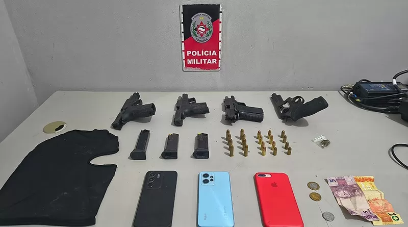 Polícia Militar prende suspeitos por homicídio e apreende armas, após confronto em Santa Rita 
