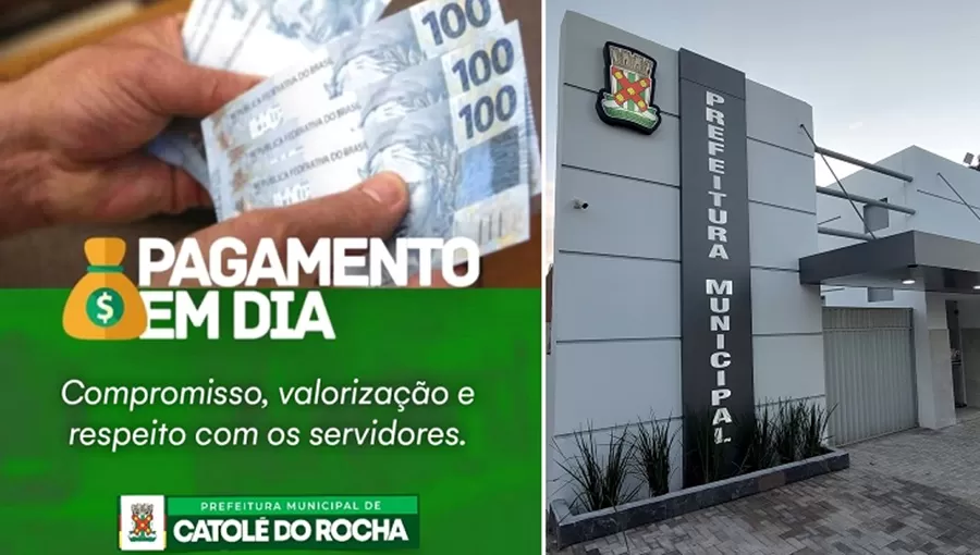 Prefeitura de Catolé do Rocha anuncia pagamento dos servidores para sexta (27), sábado (28) e terça (31)