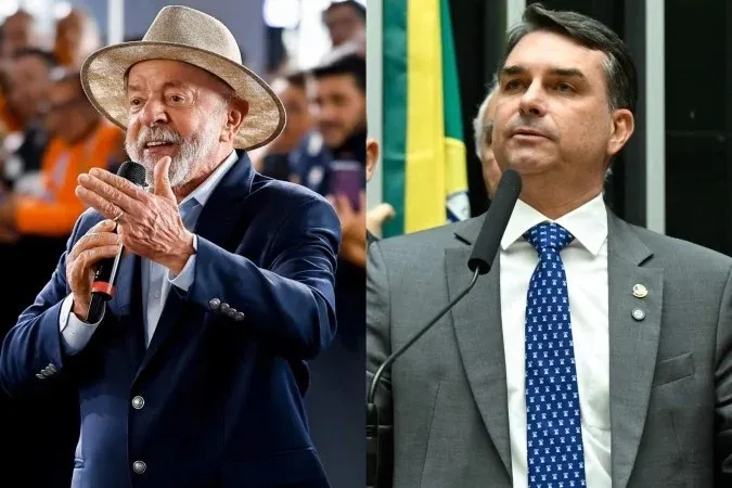 Presidente Lula e Flávio Bolsonaro - (crédito: Ricardo Stuckert/PR/Andressa Anholete/Agência Senado)