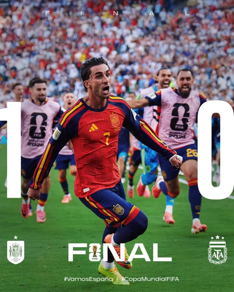 Espanha marca na prorrogação, vence acovardada Argentina e conquista sua segunda Copa do Mundo 