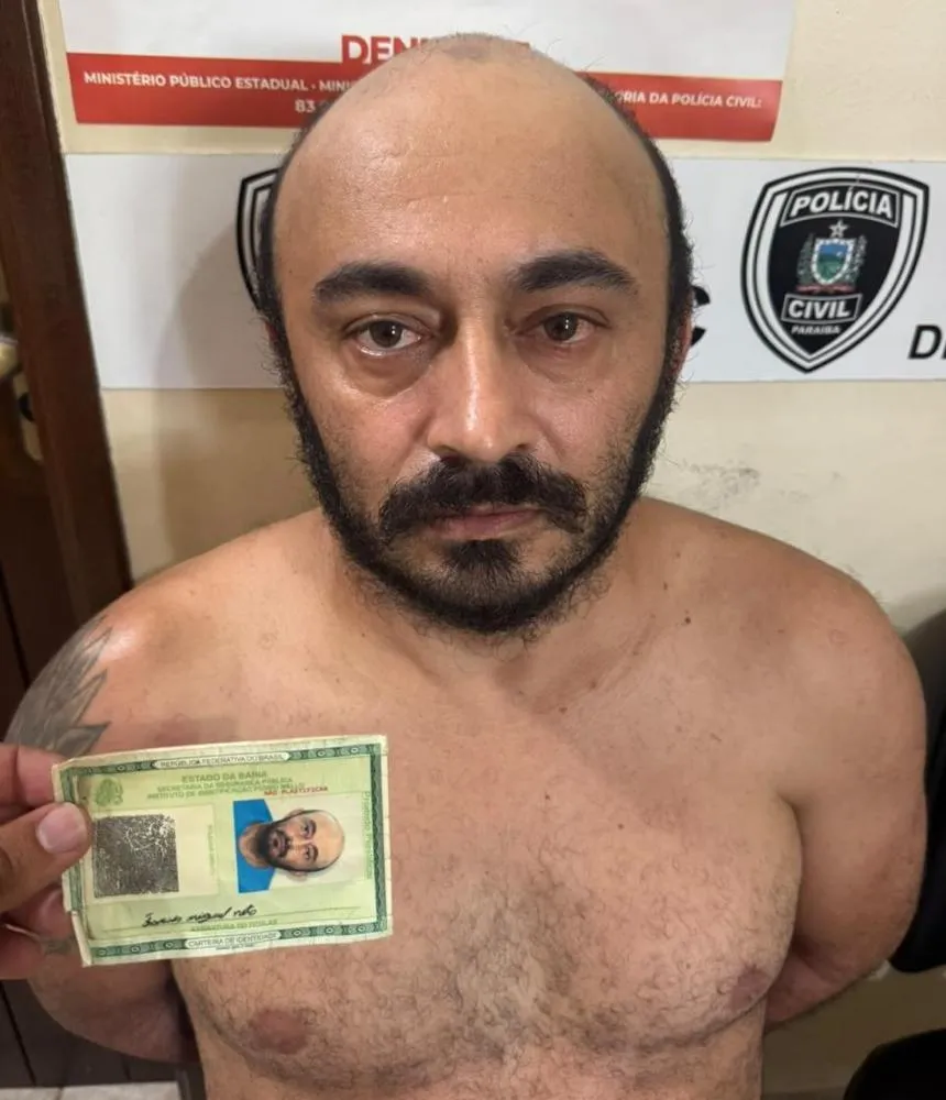 Homem preso em Bom Sucesso (PB), neste final de semana, por estupro de vulnerável, diz ter matado 60 pessoas